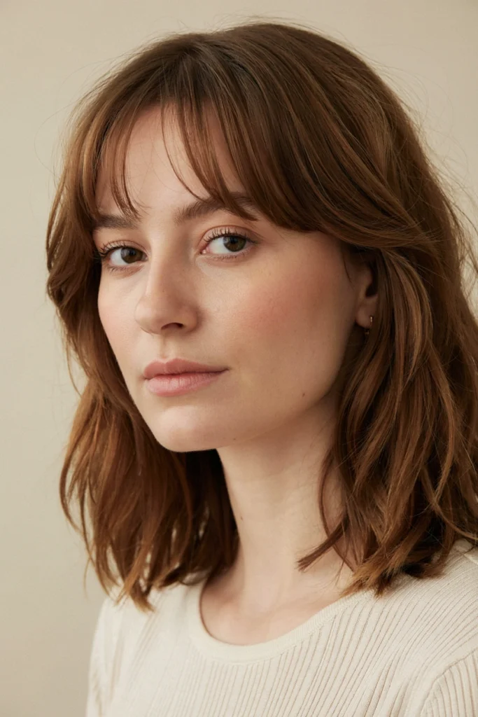 Lob With Wispy Bangs
