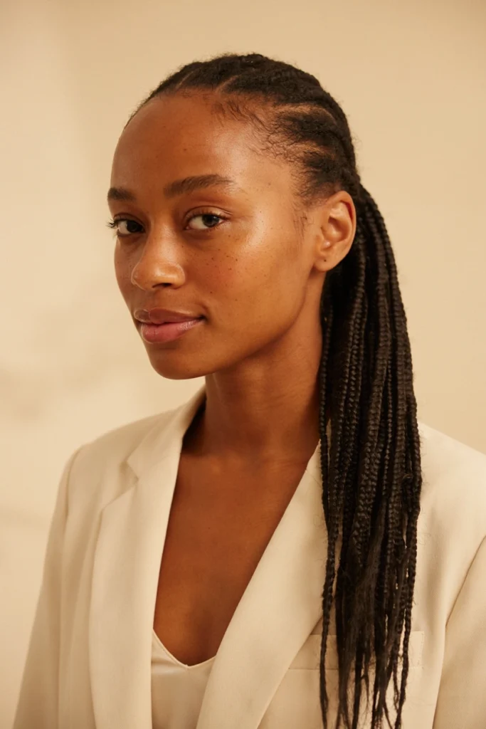 Long Braided Ponytail with Undercut