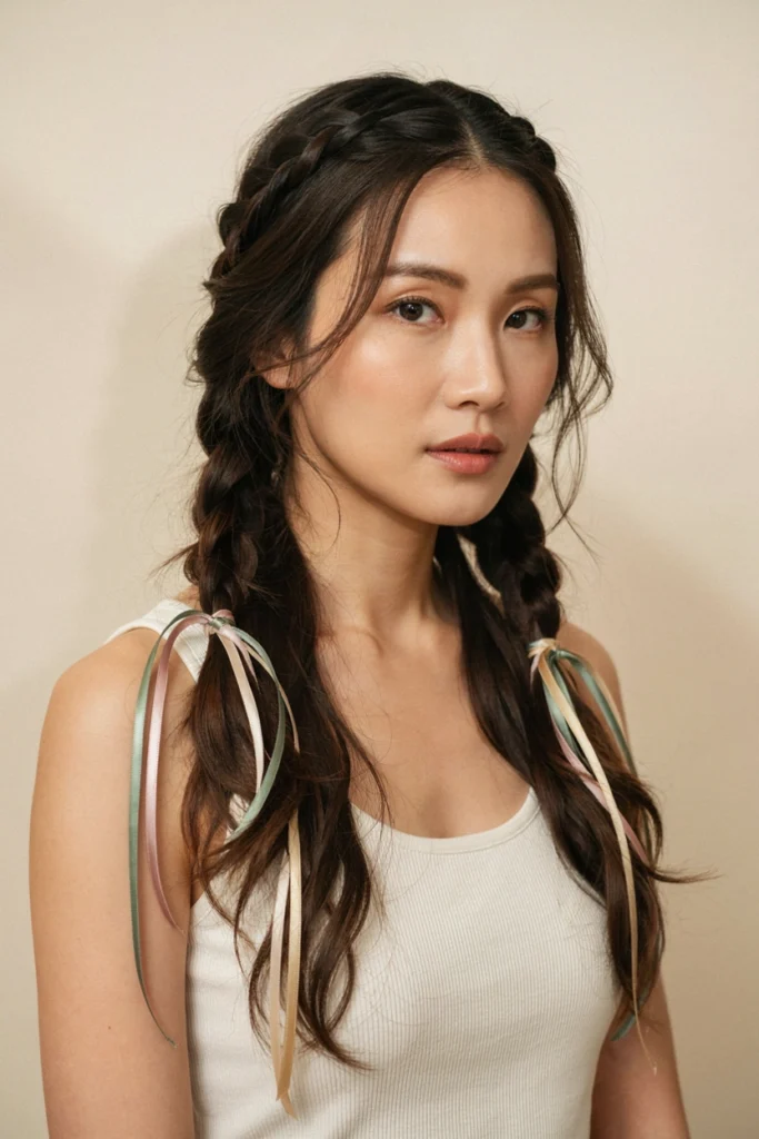 Long Braids With Wavy Ends