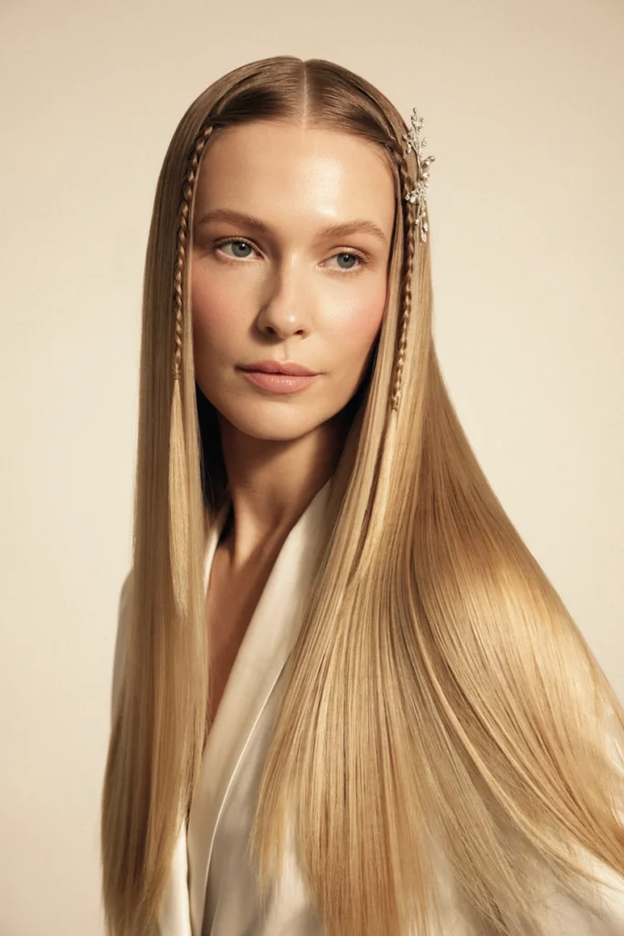 Long Straight Elf Hairstyle