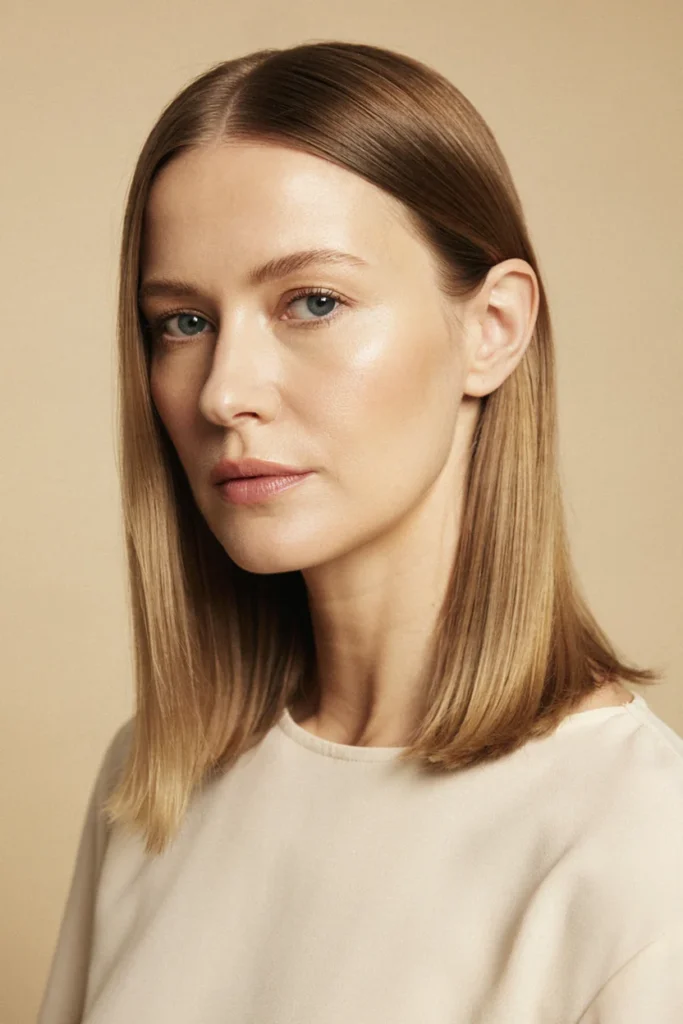 Shoulder-Length Straight Hair