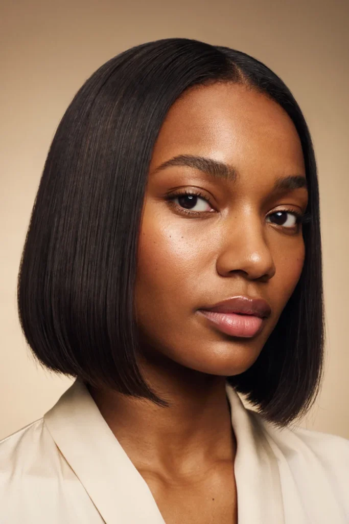 Sleek Blunt Bob