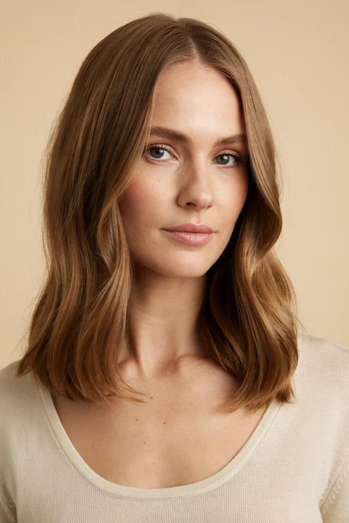 Soft Blunt Lob With Highlights