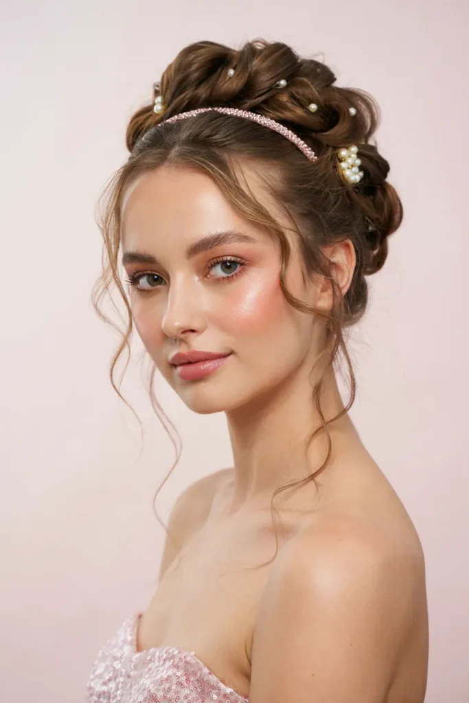 Sparkly Barbie Party Updo