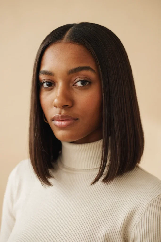 Straight Lob with Middle Part