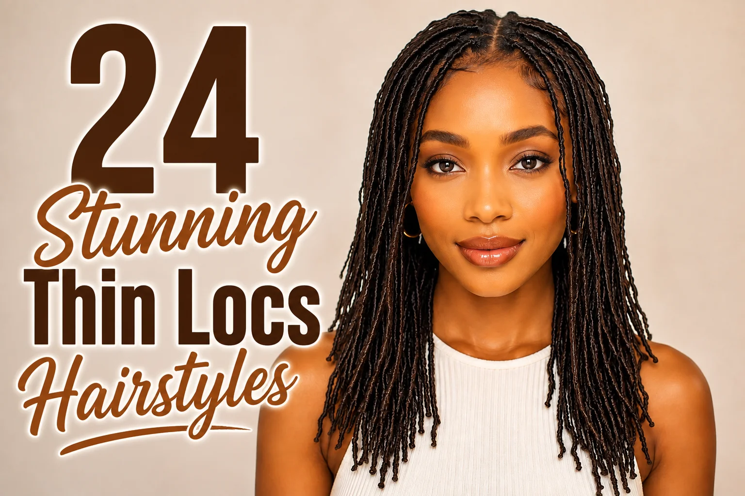 24 Stunning Thin Locs Hairstyles You'll Want to Try ASAP