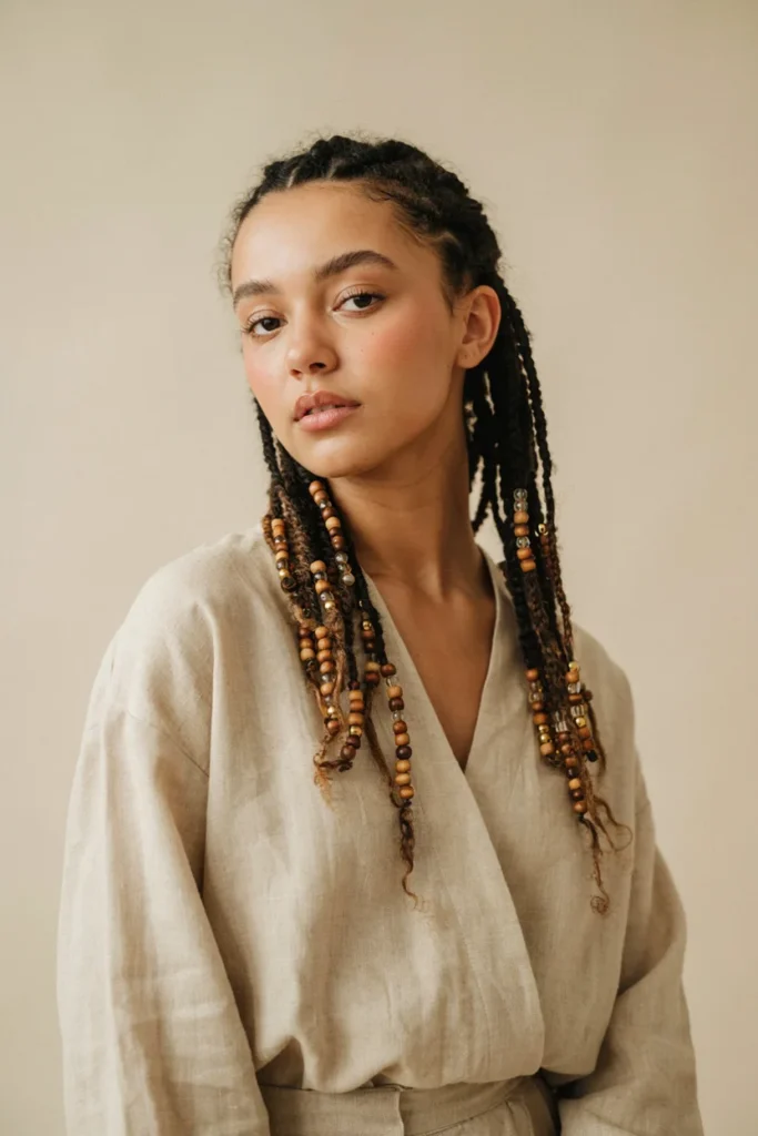 Thin Locs with Beads