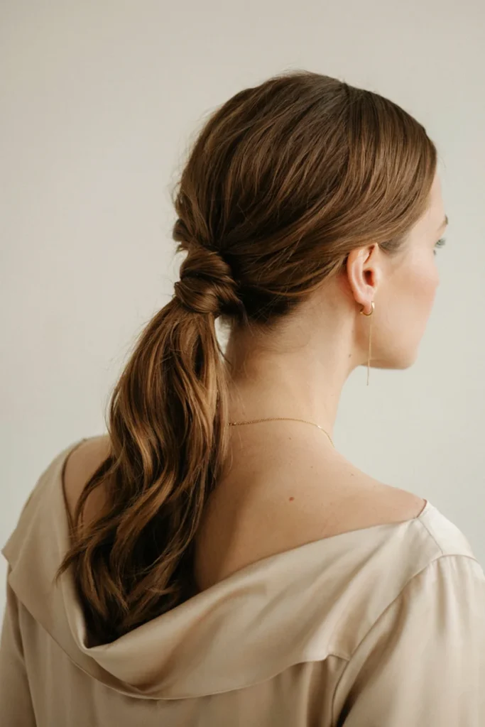 Twisted Low Ponytail
