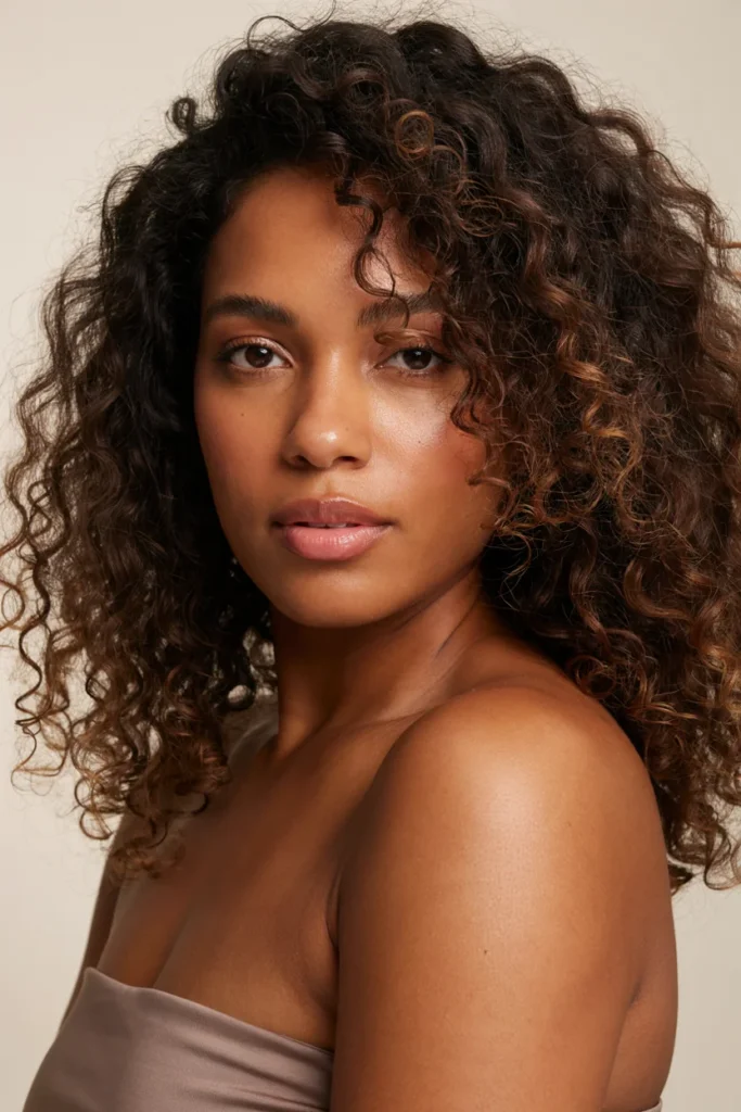 Voluminous Layered Curls