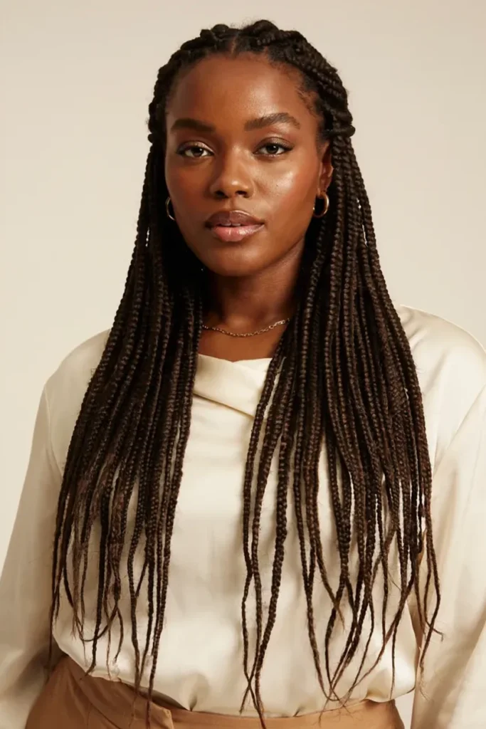 Waist-Length Senegalese Twists