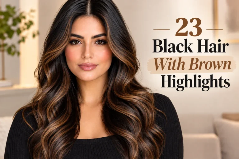 23 Black Hair With Brown Highlights That Look Expensive and Chic