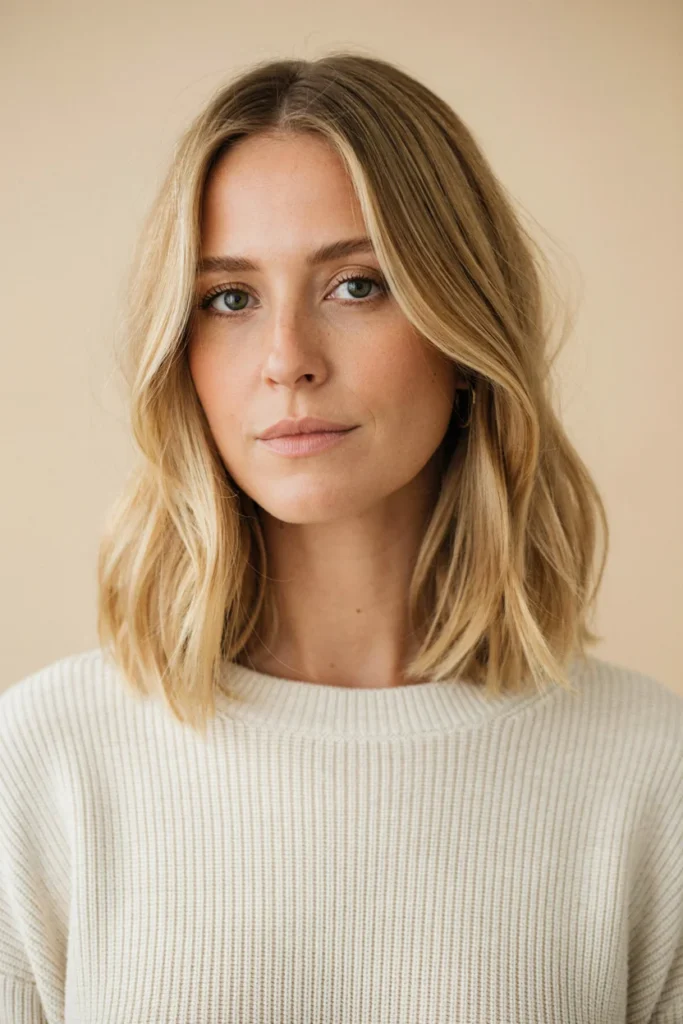 Blonde Bob With Dark Roots