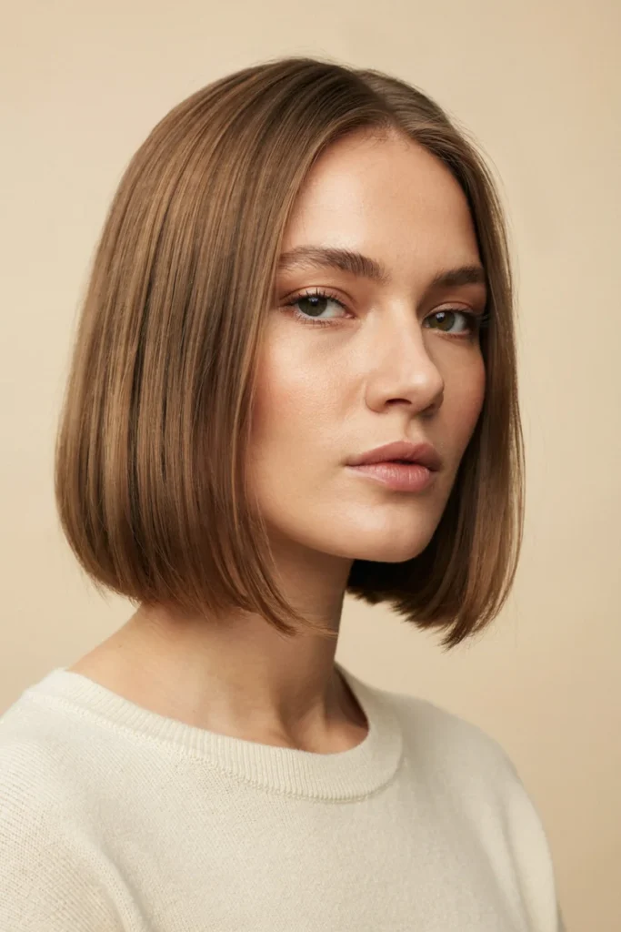 Blunt Choppy Bob with Textured Ends