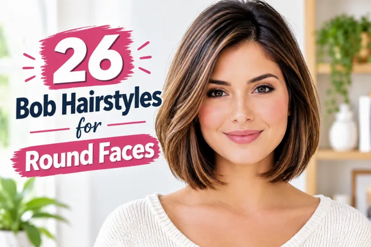 26 Bob Hairstyles for Round Faces That Create a Beautiful, Slimming Look