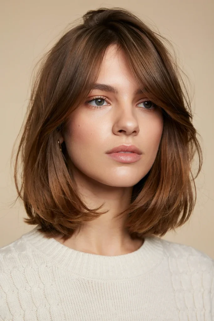 Bob With Side-Swept Bangs