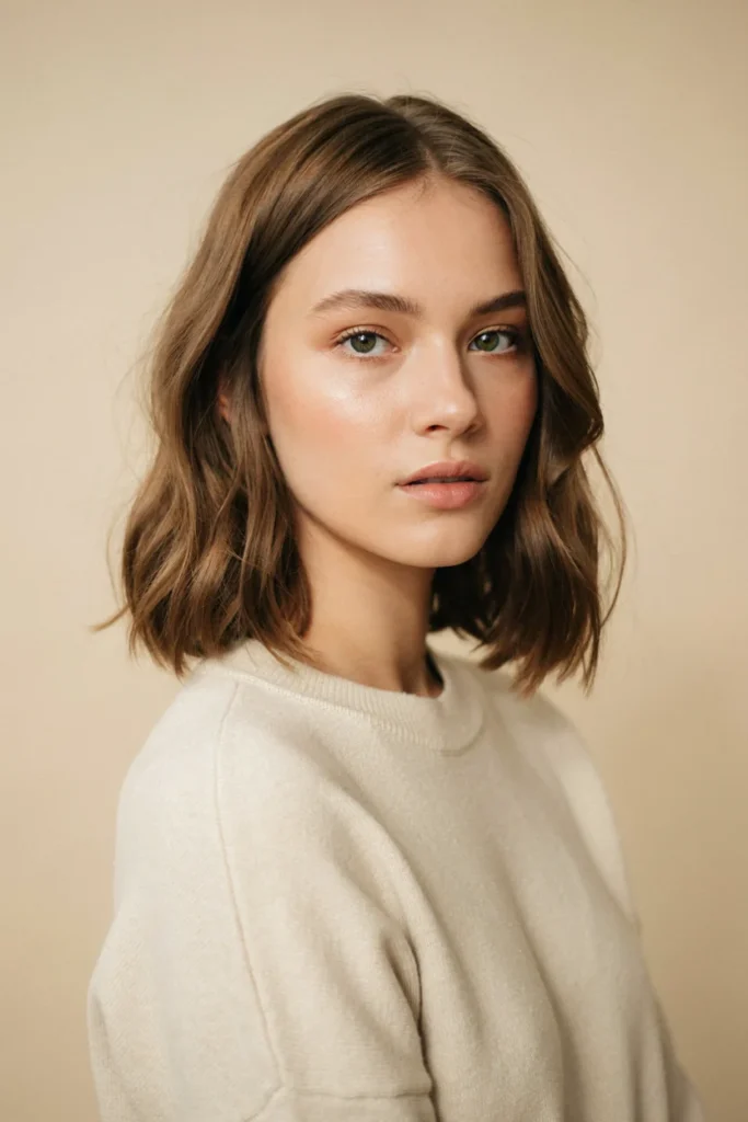 Bob with Subtle Beach Waves