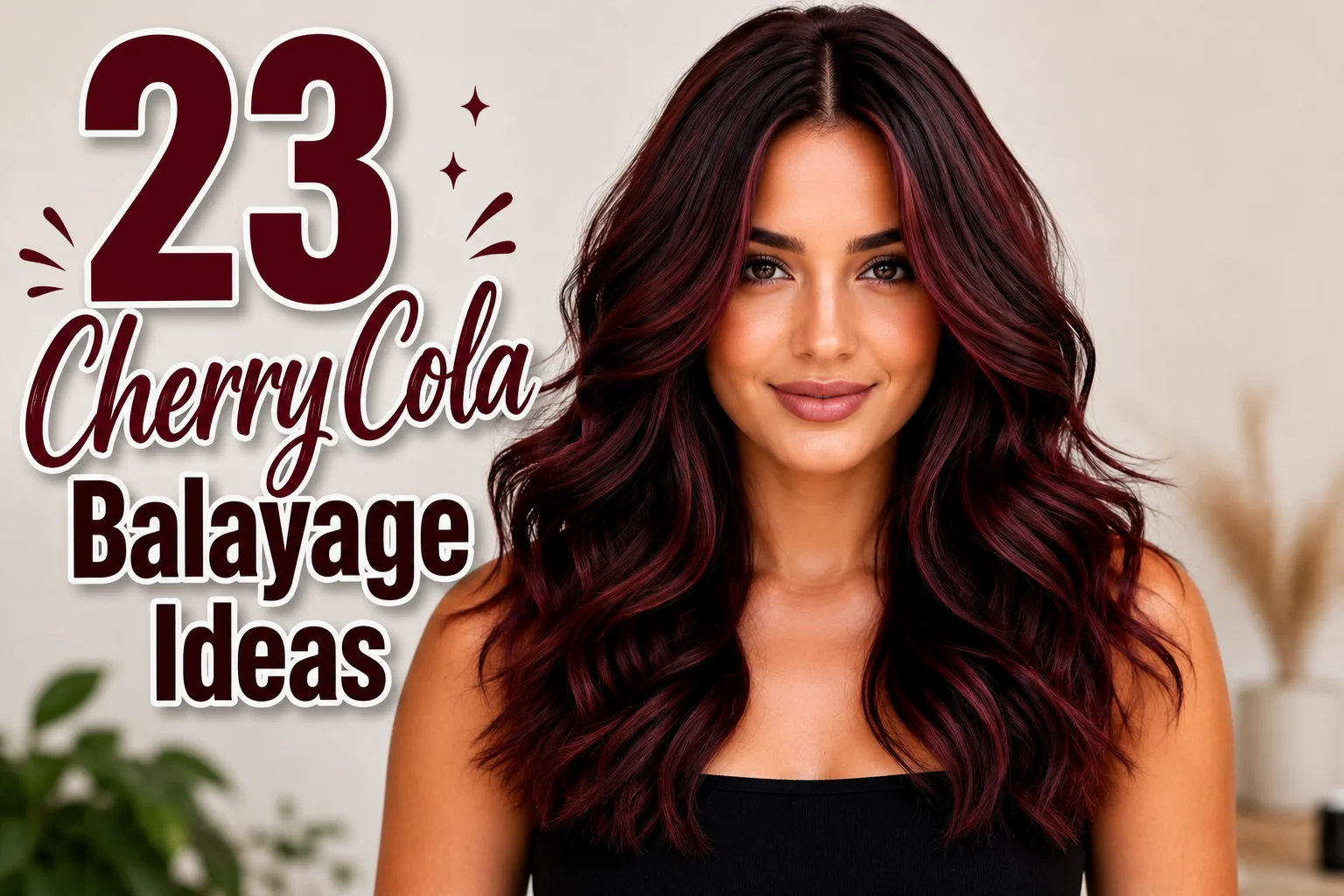 23 Cherry Cola Balayage Ideas for Rich, Glossy Hair