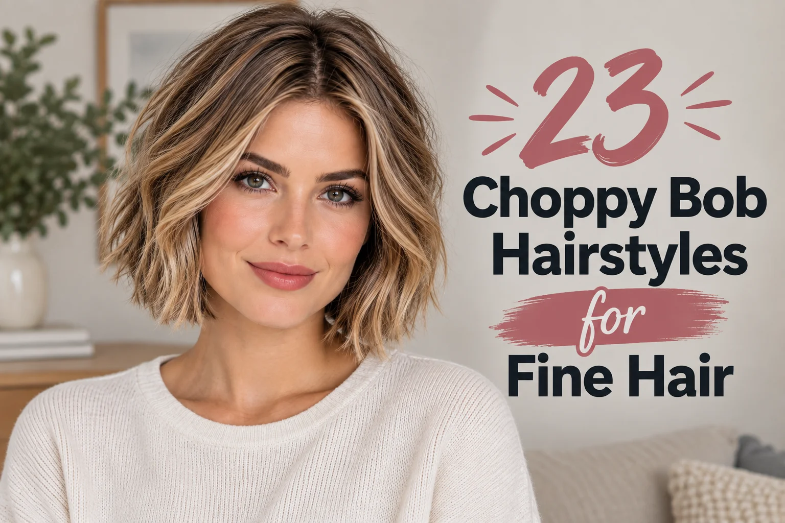 23 Choppy Bob Hairstyles for Fine Hair That Look Thicker