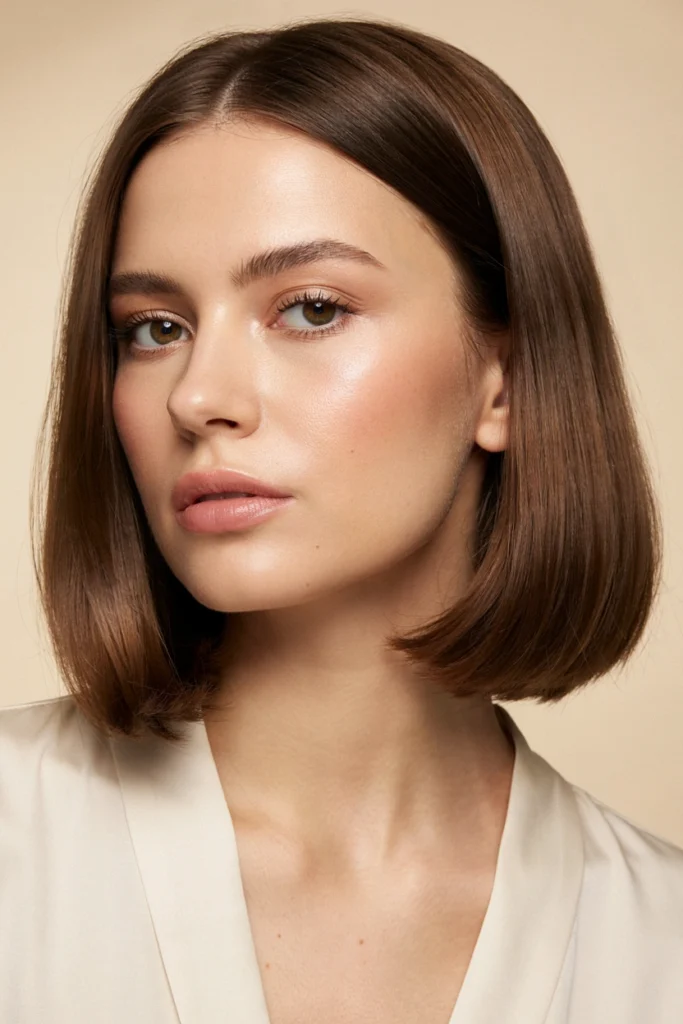 Classic Chocolate Brown Bob