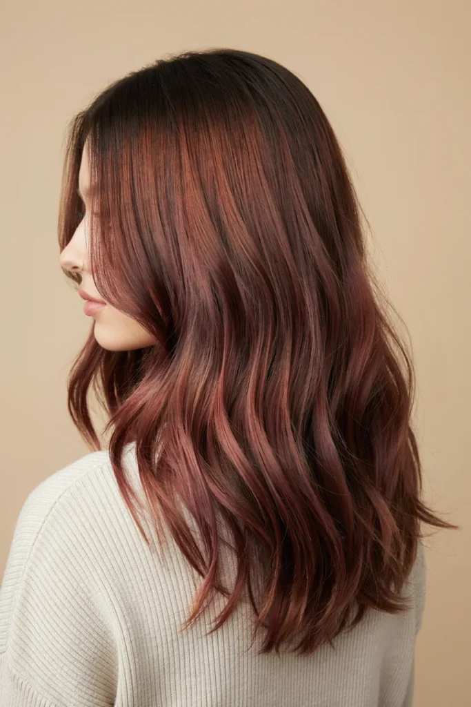 Cool-Toned Cherry Cola Balayage