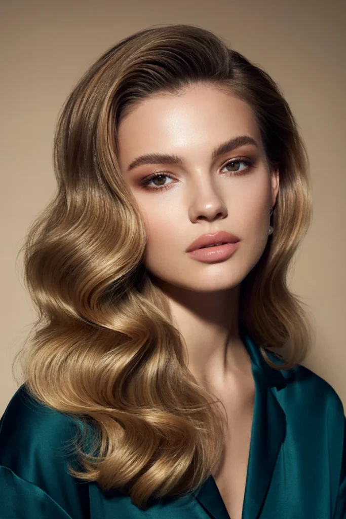 Deep Side-Parted Curls