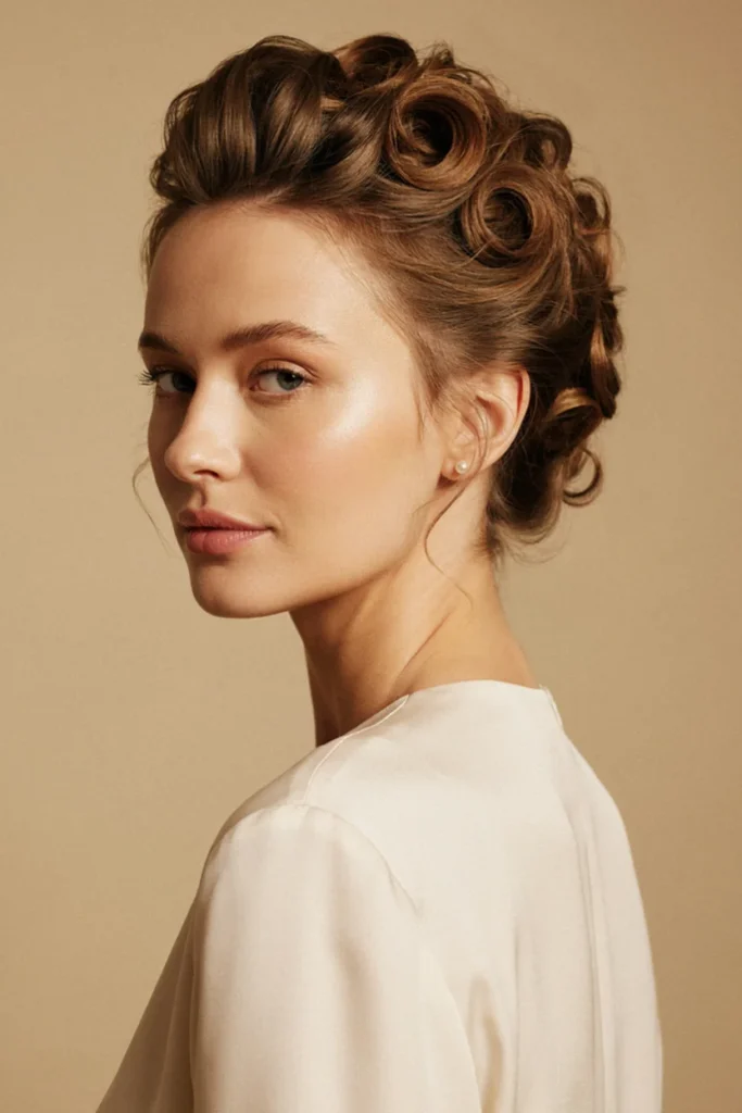 Elegant Curly Updo