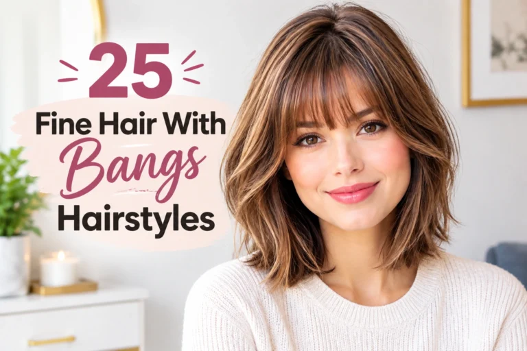 25 Fine Hair With Bangs Hairstyles That Look Fuller and More Stylish