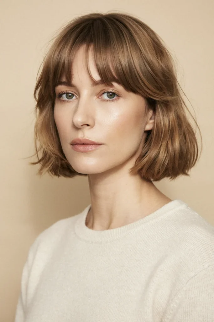 French Bob with Wispy Bangs