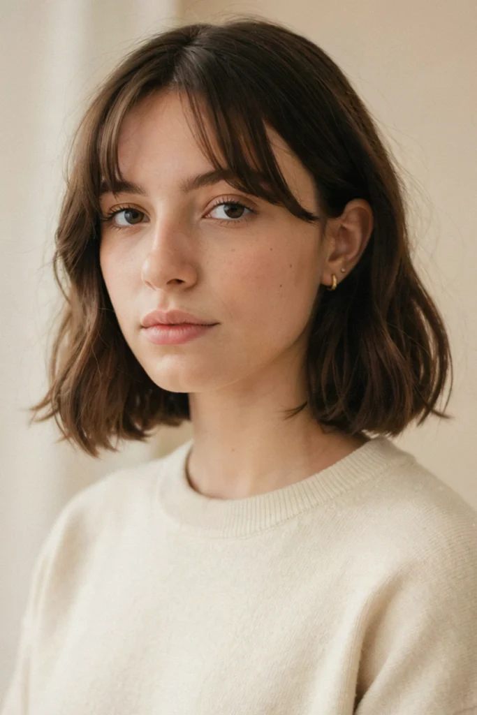 French Bob With Light Bangs