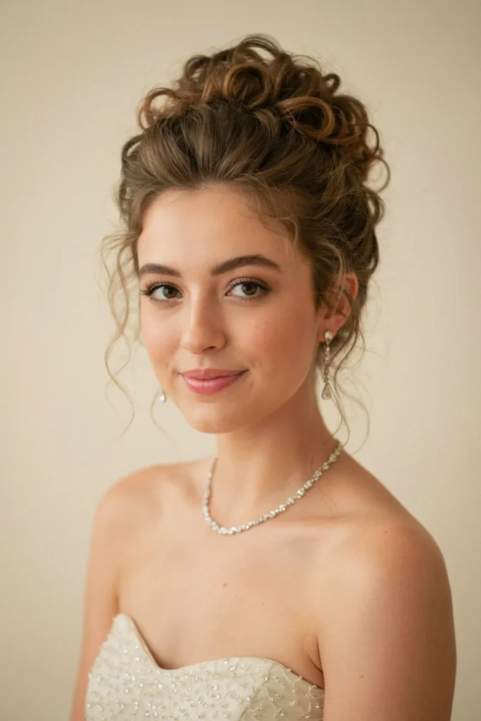 Glamorous Curly Updo