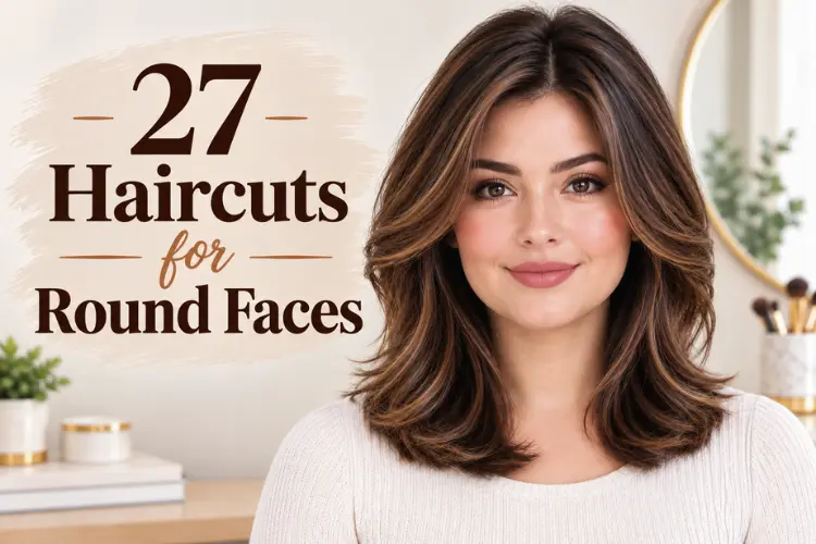 27 Haircuts for Round Faces That Slim Your Look