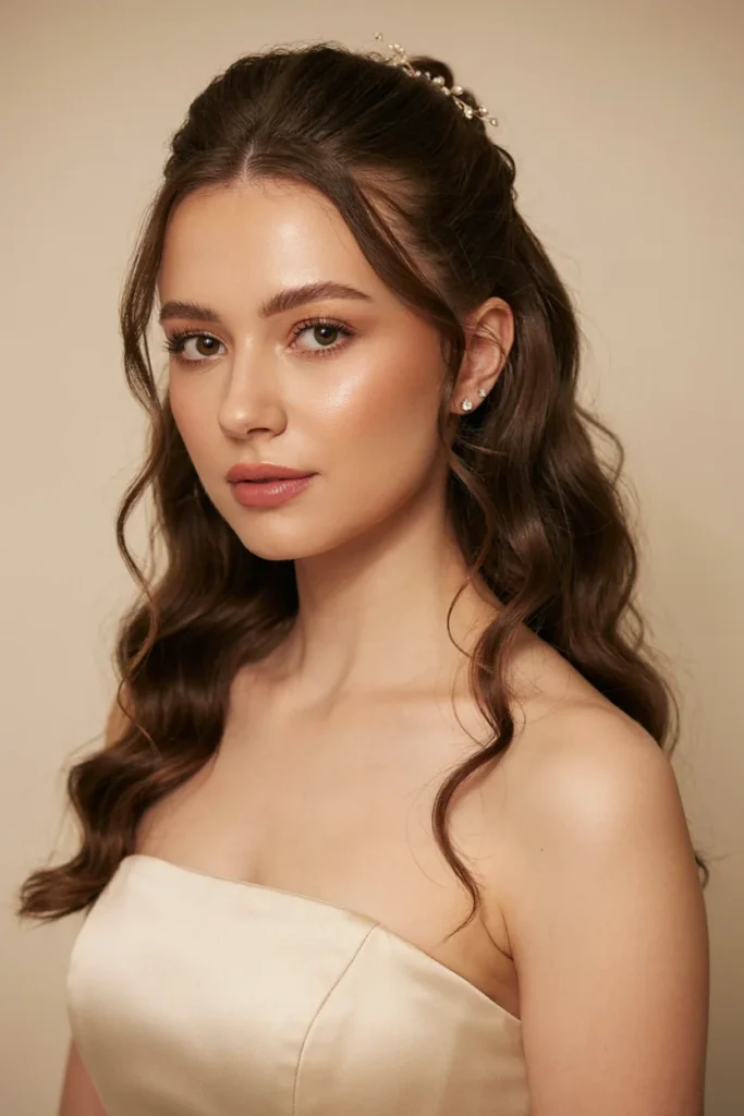 Half-Up Half-Down Curls