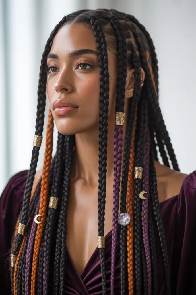 Halloween Knotless Braids