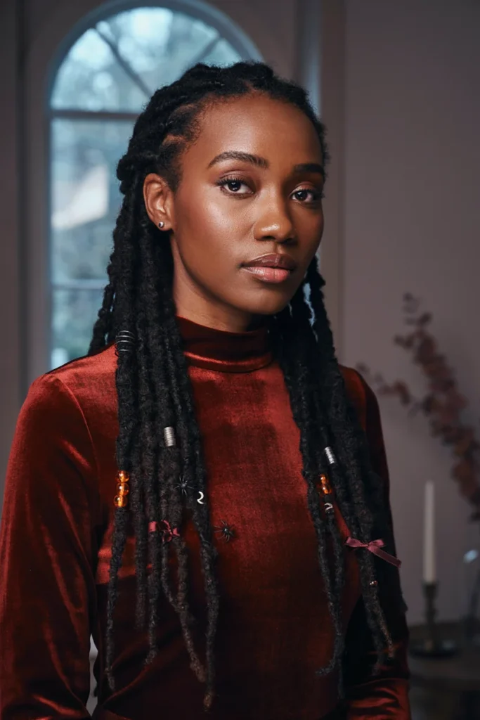 Halloween Locs With Hair Accessories