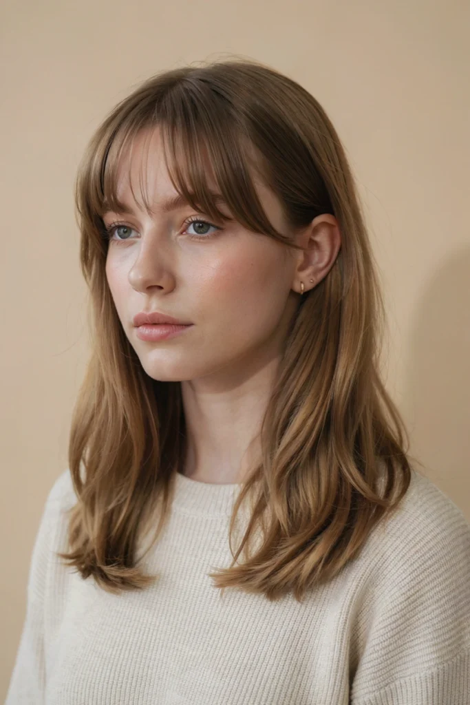 Long Bob With Curtain Bangs