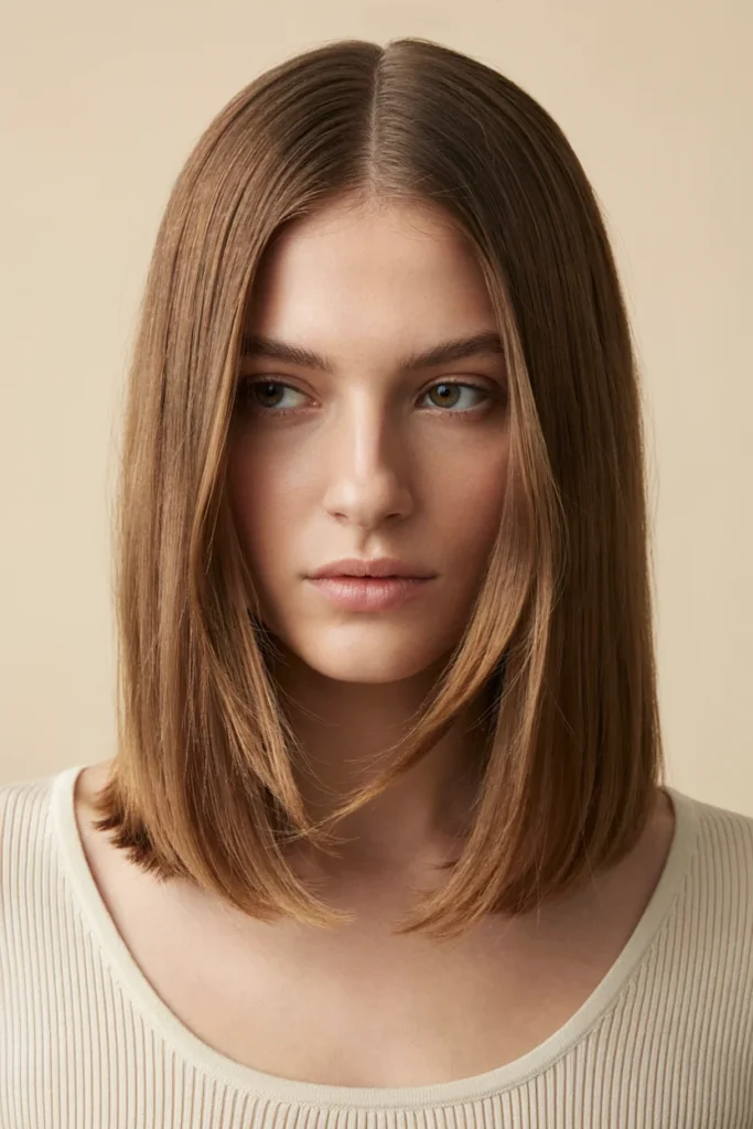Long Bob with Side Part