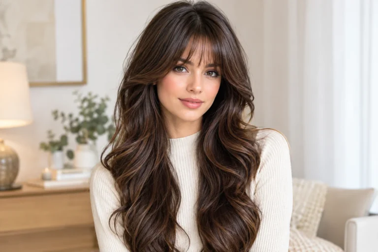 25 Long Hairstyles With Bangs for a Fresh, Flattering Look