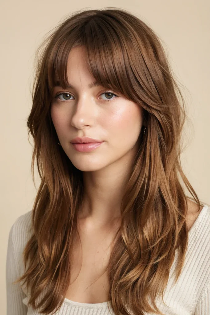 Long Shag With Curtain Fringe
