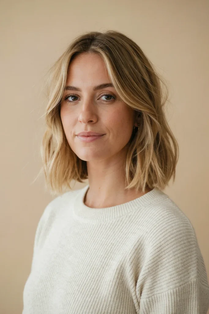 Low-Maintenance Blonde Bob