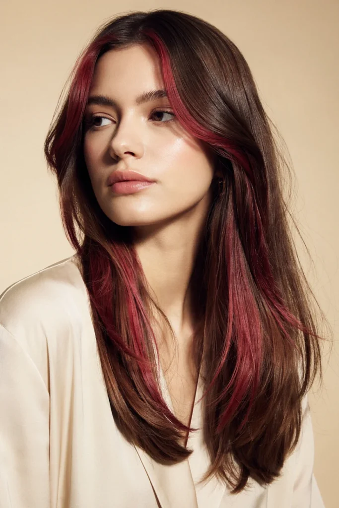 Magenta Highlights for a Bold Look