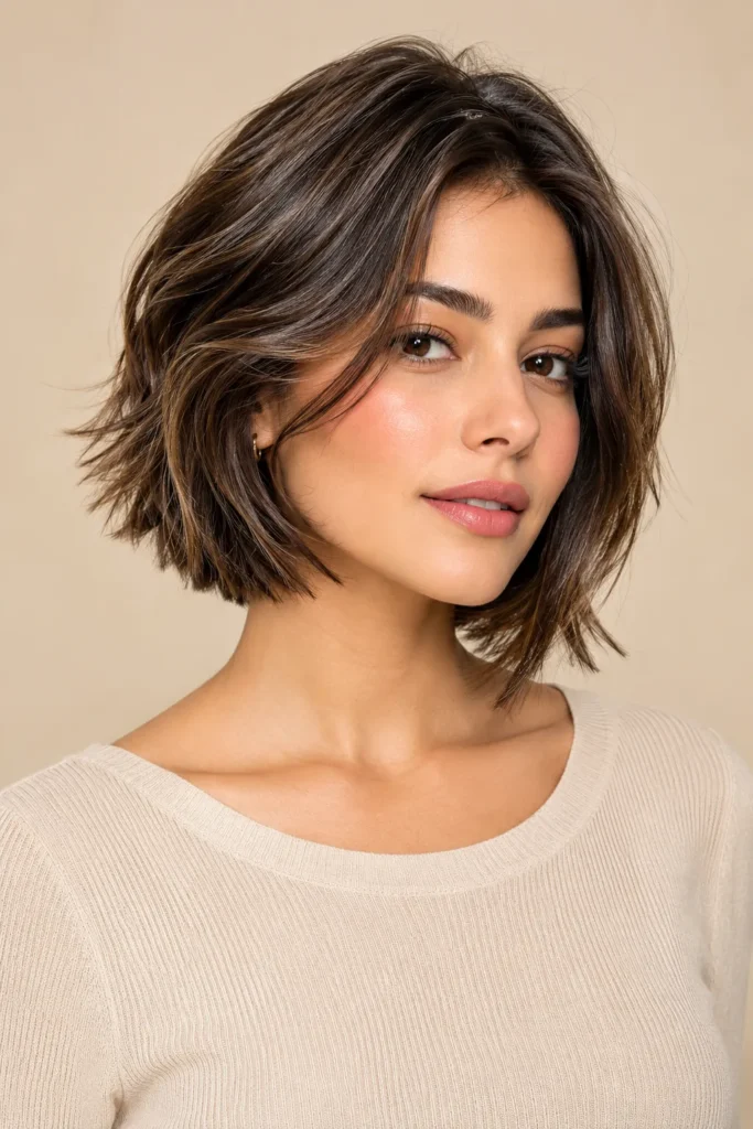 Modern Razor-Cut Bob
