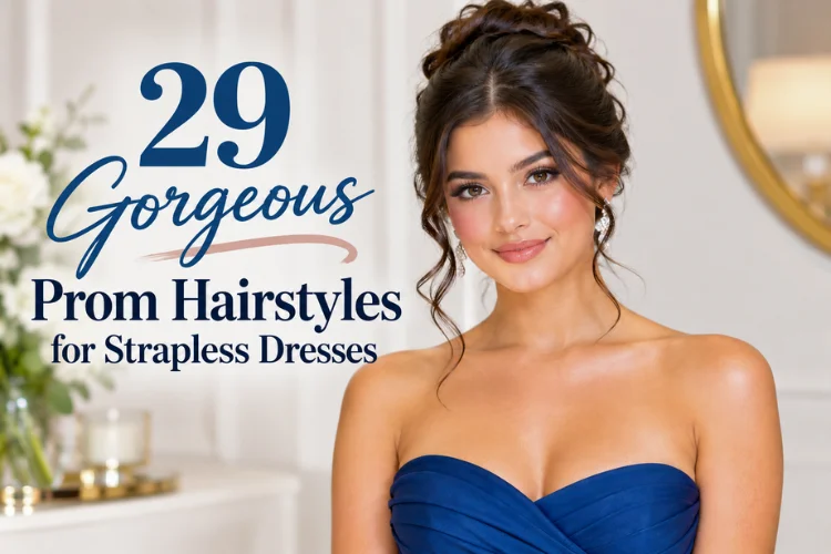 29 Gorgeous Prom Hairstyles for Strapless Dresses You'll Want to Copy