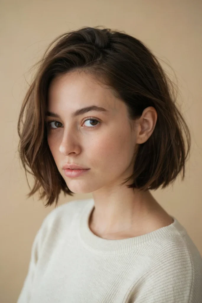 Short Choppy Bob with Voluminous Crown