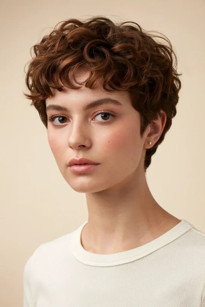 Short Curly Pixie