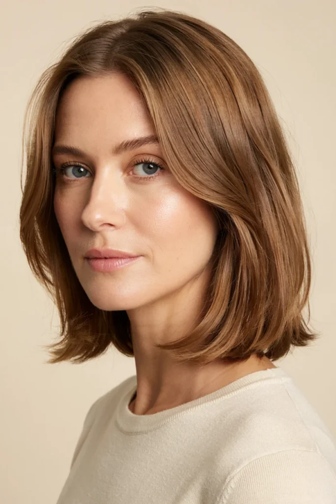 Shoulder-Length Layered Bob
