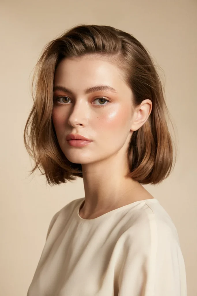Side-Parted Bob for Extra Volume