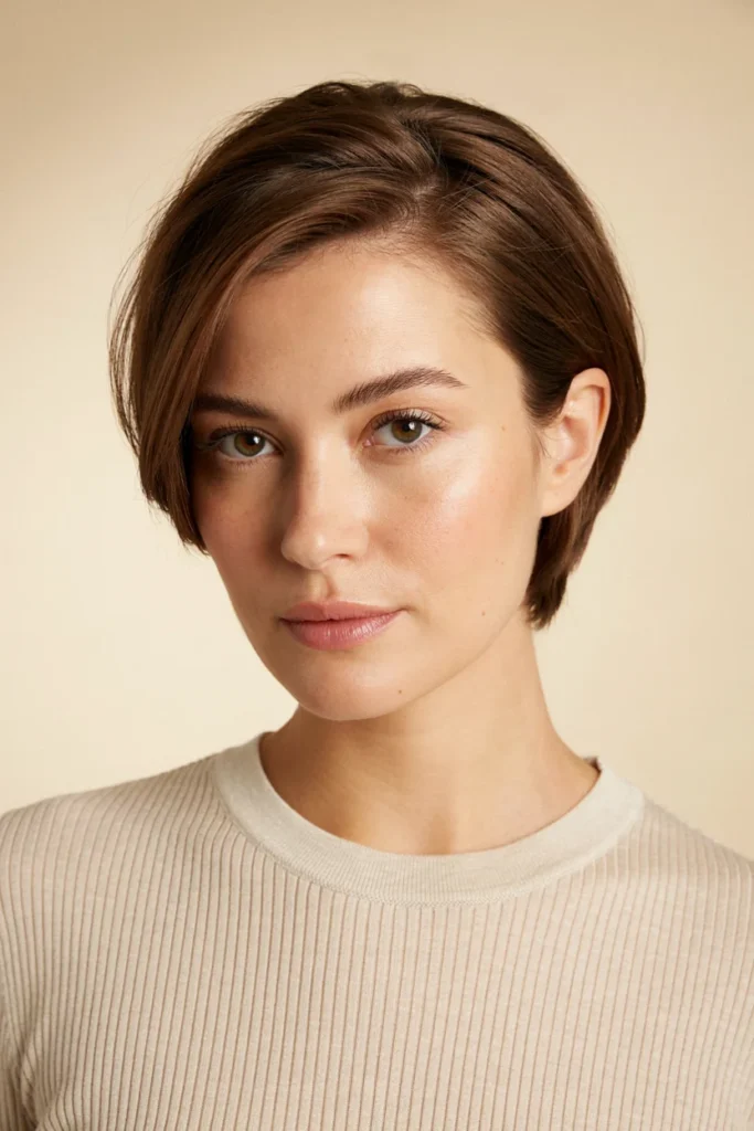 Side-Parted Pixie Cut