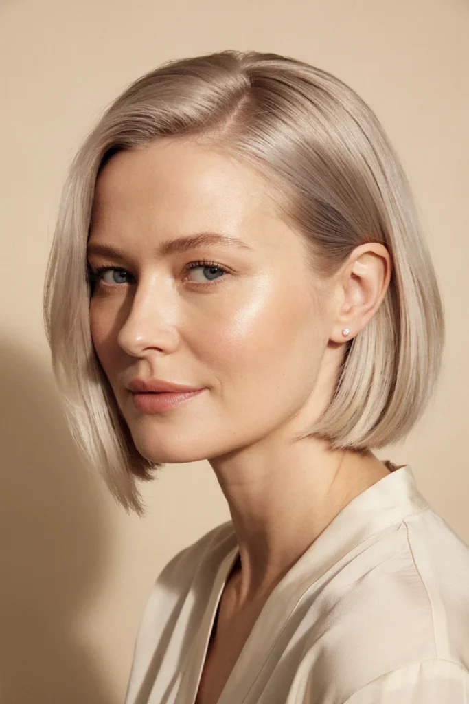 Silver-Blonde Bob