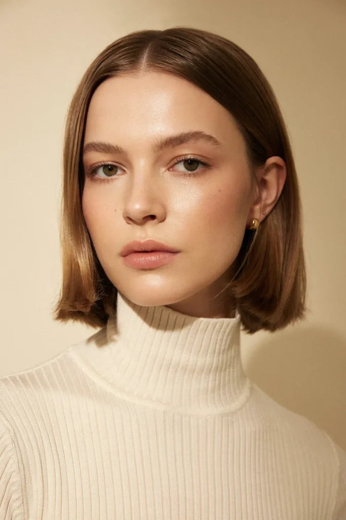 Sleek Choppy Bob with Textured Ends