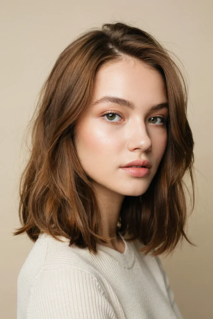 Textured Shoulder-Length Bob